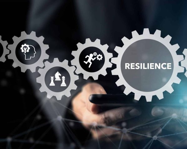 Resilience business for sustainable and inclusive growth concept. The ability to deal with adversity, continously adapt and accelerate disruptions, crises. Build resillience in organization concept.